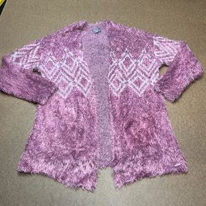 Eddie Bauer Soft Eyelash Open Front Cardigan